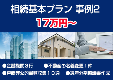 相続基本プラン 事例2 17万円